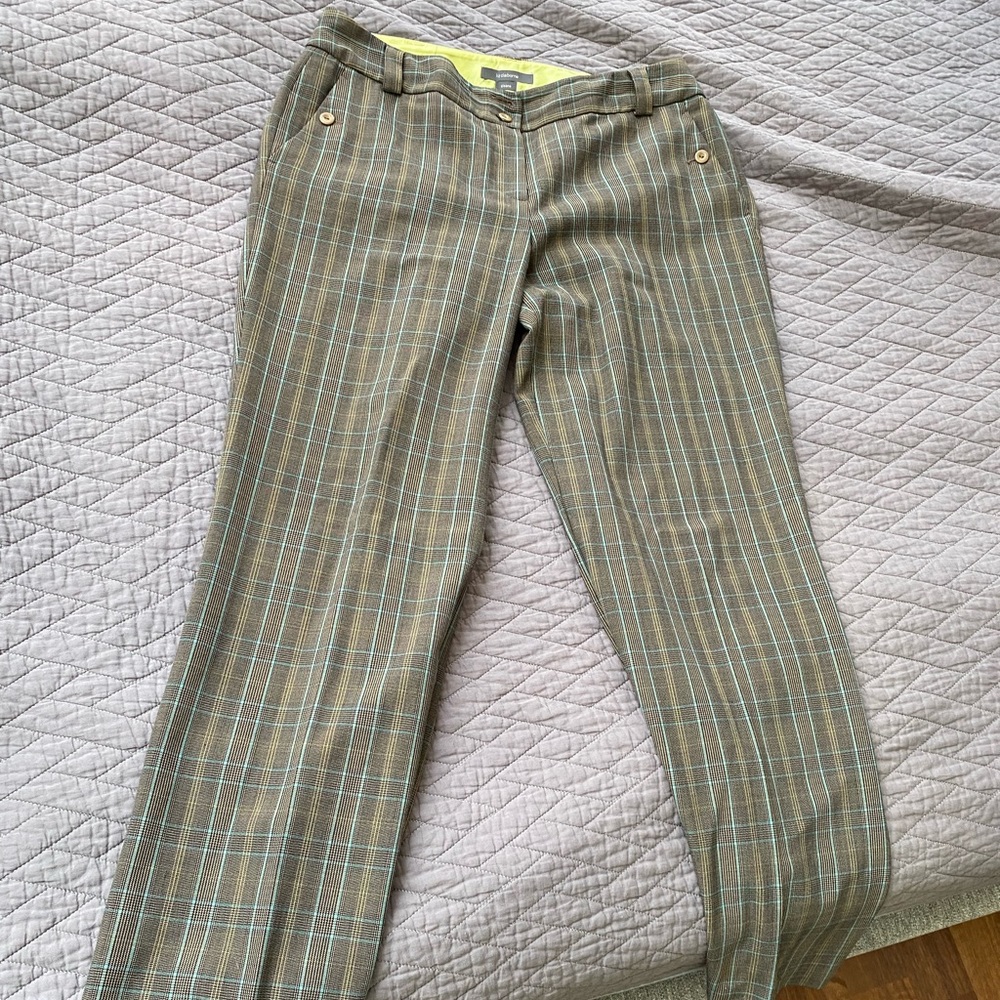 Liz Claiborne Sloane Size 14 Trousers Plaid Pants